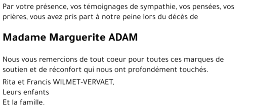 Marguerite ADAM