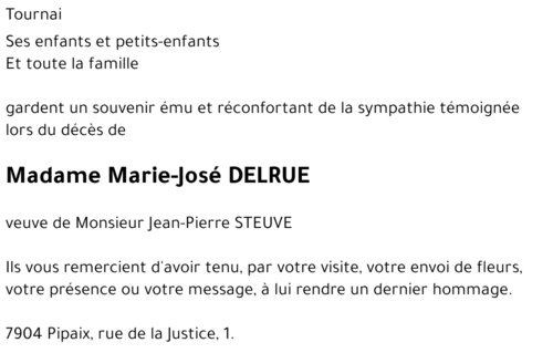 Marie-José DELRUE