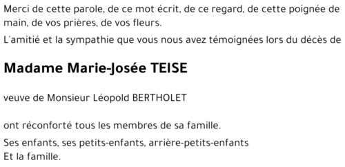 Marie-Josée TEISE