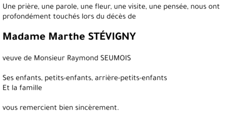 Marthe STÉVIGNY