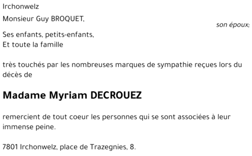 Myriam DECROUEZ