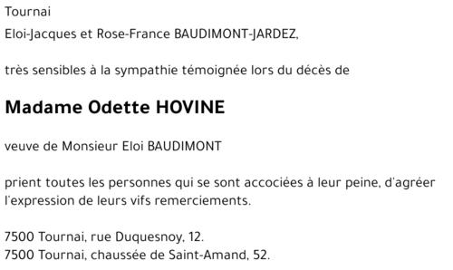 Odette HOVINE