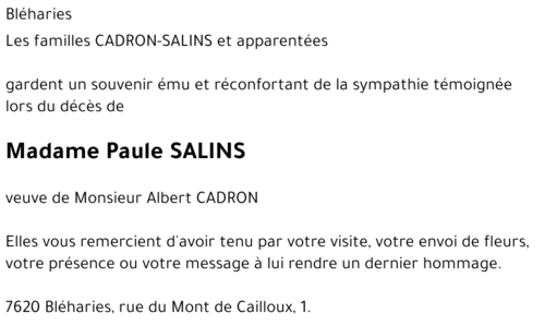 Paule SALINS