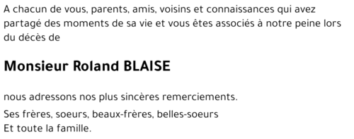 Roland BLAISE