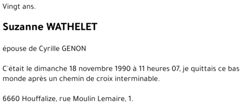 Suzanne WATHELET