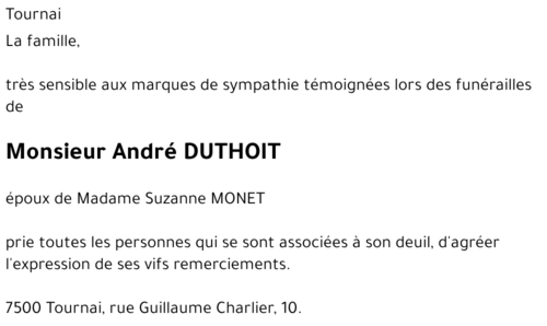 André DUTHOIT