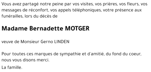 Bernadette MOTGER