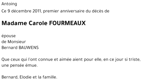 Carole FOURMEAUX