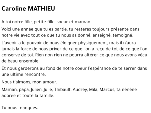 Caroline MATHIEU