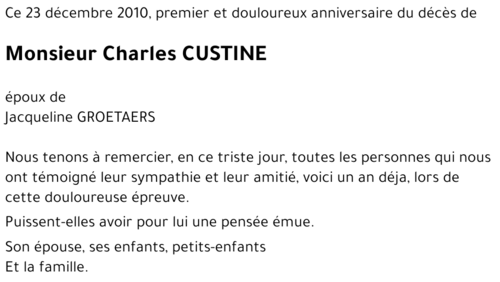 Charles CUSTINE