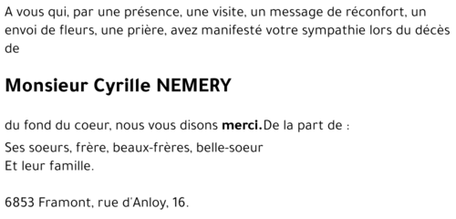 Cyrille NEMERY