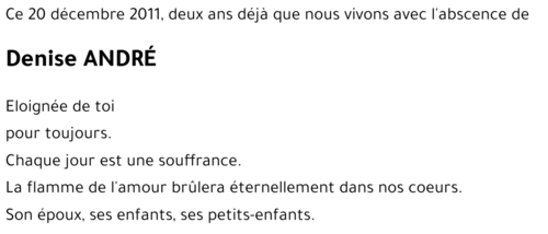 Denise ANDRE
