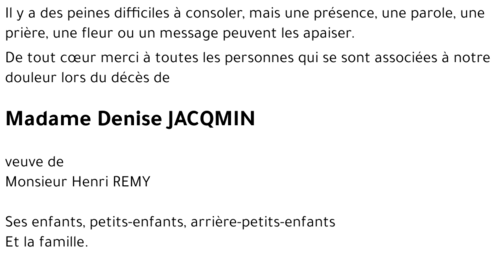 Denise JACQMIN