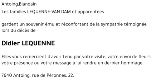 Didier LEQUENNE
