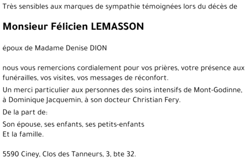 Félicien LEMASSON