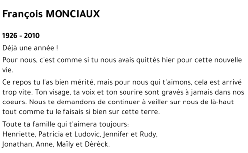 François MONCIAUX