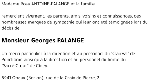 Georges PALANGE