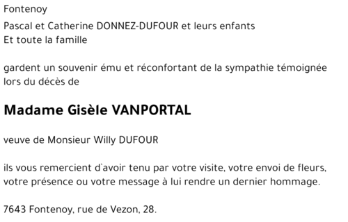 Gisèle VANPORTAL