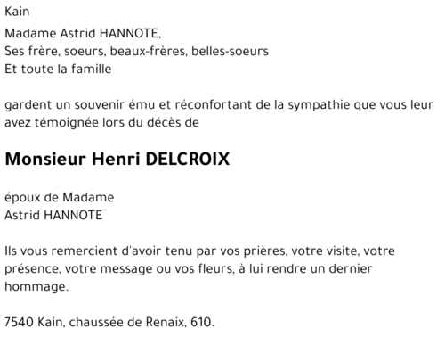 Henri DELCROIX