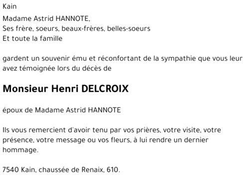 Henri DELCROIX