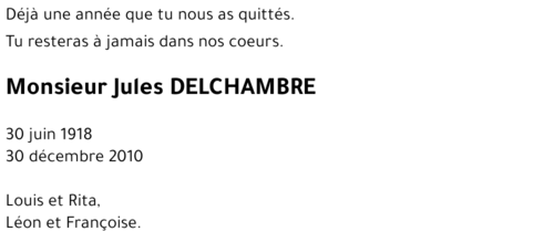Jules DELCHAMBRE