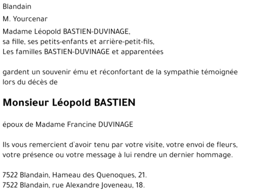 Léopold BASTIEN