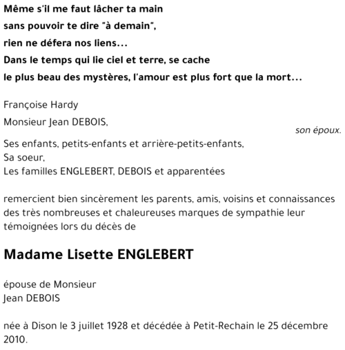Lisette ENGLEBERT