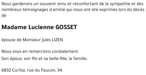 Lucienne GOSSET