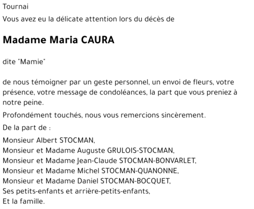 Maria CAURA