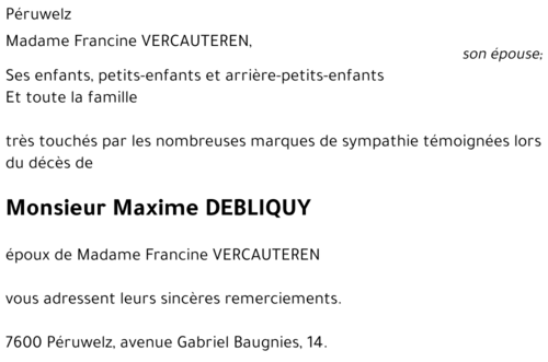 Maxime DEBLIQUY