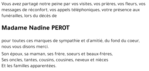 Nadine PEROT