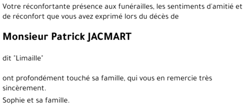 Patrick JACMART