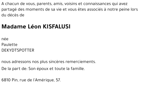 Paulette DEKYDTSPOTTER