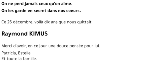Raymond KIMUS