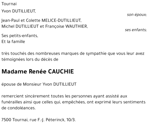 Renée CAUCHIE