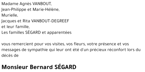 SEGARD Bernard