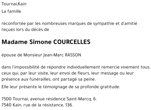 Simone COURCELLES