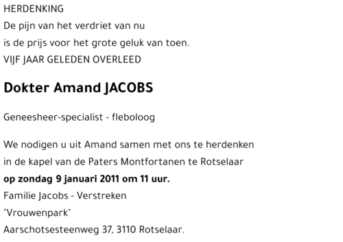 Amand JACOBS