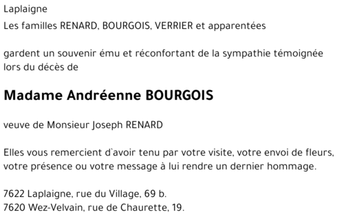 Andréenne BOURGOIS