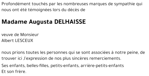 Augusta DELHAISSE