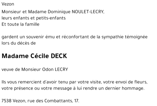 Cécile DECK