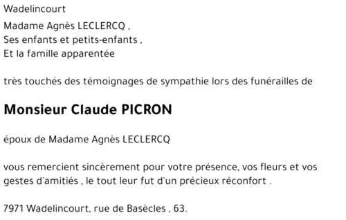 Claude PICRON