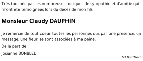 Claudy DAUPHIN