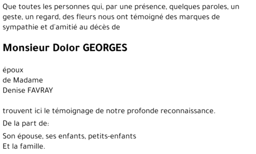 Dolor GEORGES