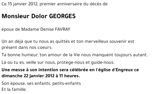 Dolor GEORGES