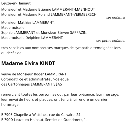 Elvira KINDT
