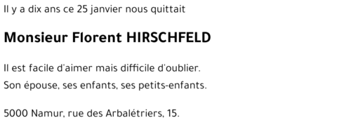 Florent HIRSCHFELD