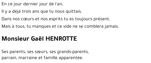 Gaël HENROTTE