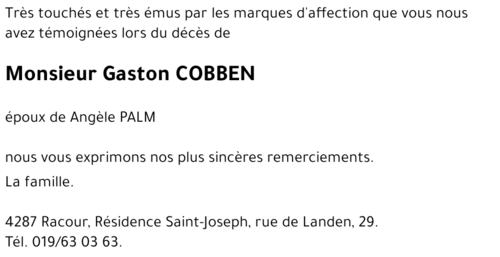 Gaston COBBEN