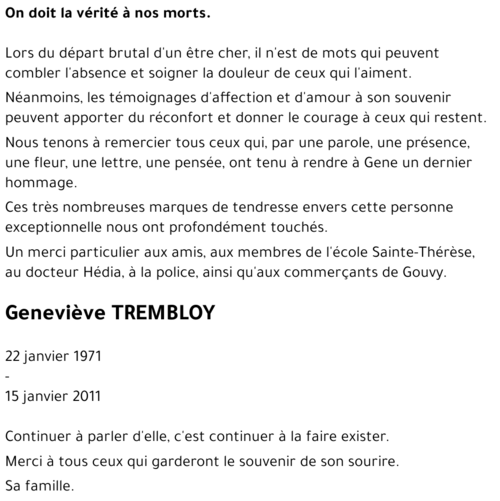Geneviève Trembloy